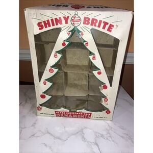 Shiny Brite Antique Christmas Ornament Box Empty BOX ONLY NO ORNAMENTS
